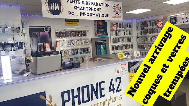 Hm Phone 42 - Vente et Réparation smartphone et informatique saint etienne - iphone SAMSUNG Xiaomi Oppo Huawei., réparation de smartphone à Saint-Étienne