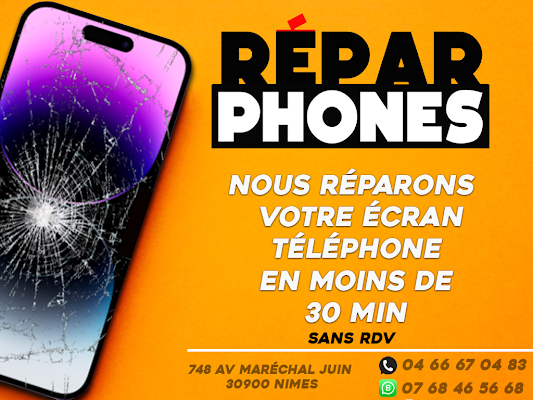 réparphones, réparation de smartphone à Nîmes
