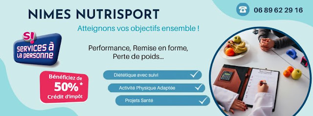 Nîmes Nutri-Sport, coach APA à domicile SAP et diététicien, coach sportif à Nîmes